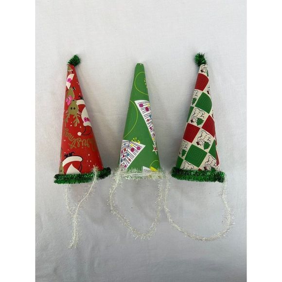 Vintage Christmas Candy Holder Cones Santa Christmas Tree Snowman - Picture 5 of 9
